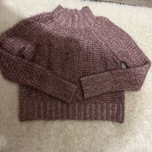 SO Women's Dusty Rose Turtleneck Sweater